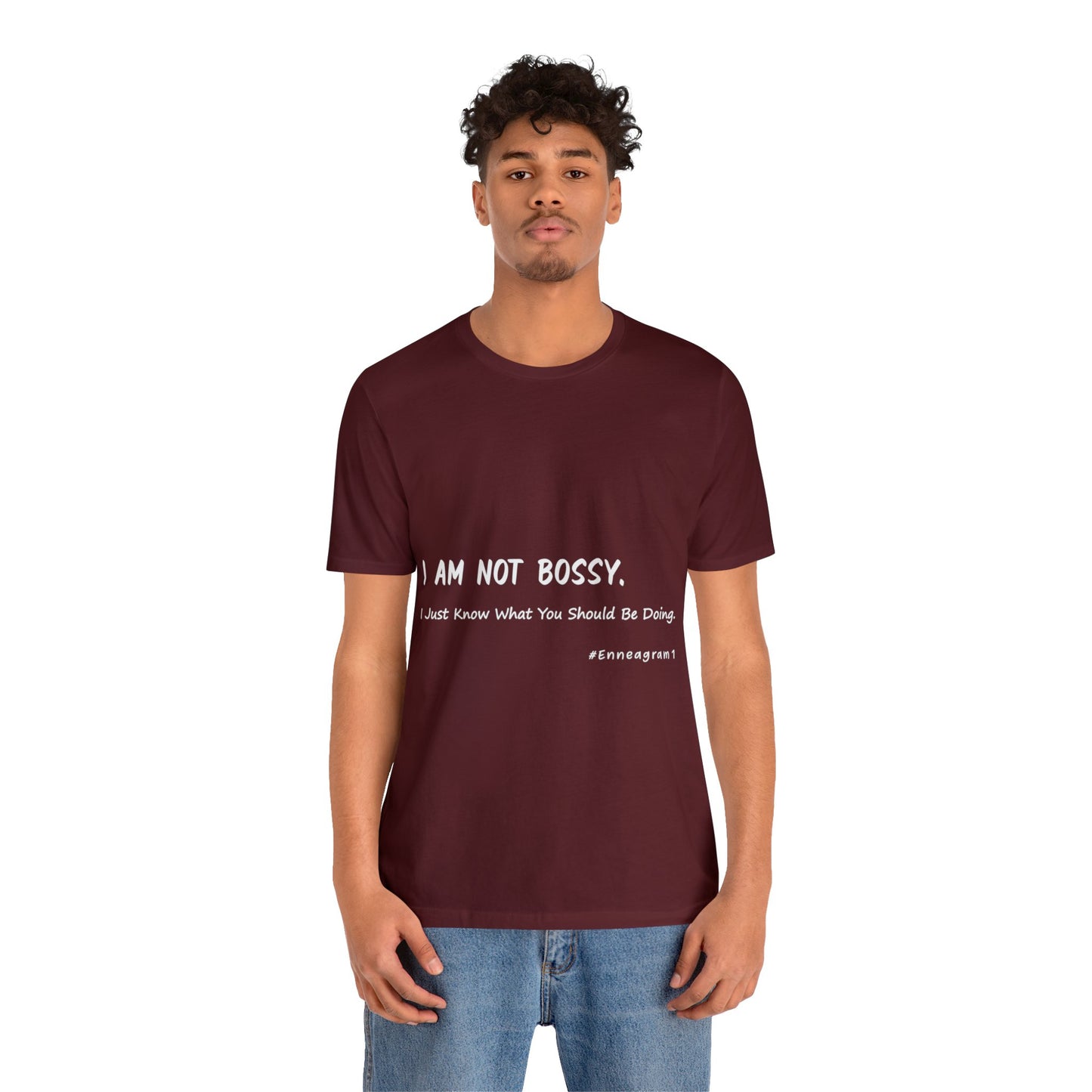 Enneagram Type 1 T-Shirt. I Am Not Bossy. I Just Know What You Should Be Doing. Funny Enneagram T-shirts. Enneagram Gift.