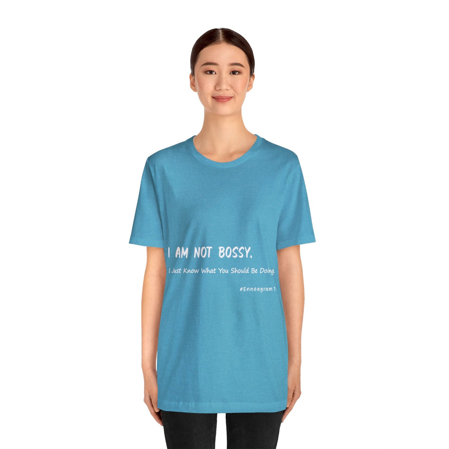 Enneagram Type 1 T-Shirt. I Am Not Bossy. I Just Know What You Should Be Doing. Funny Enneagram T-shirts. Enneagram Gift.