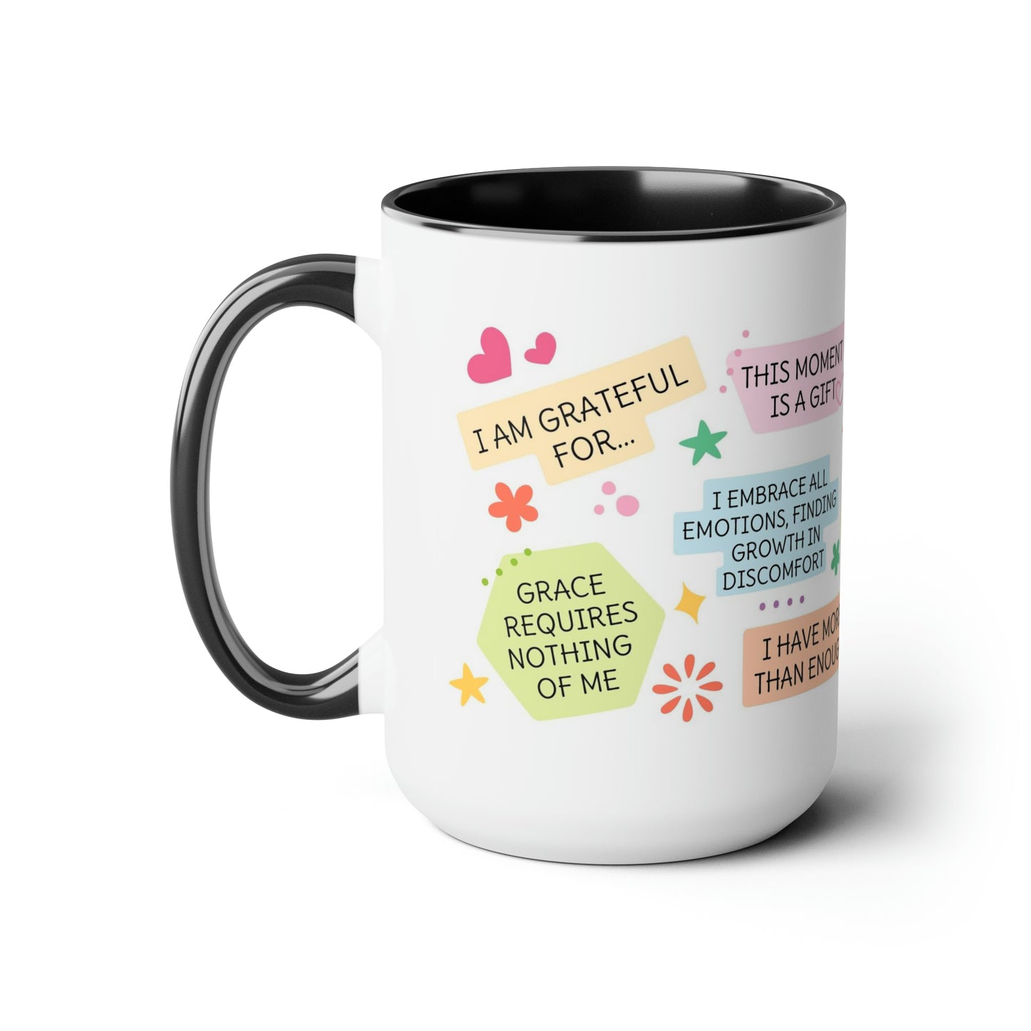 Enneagram 7 Affirmations  Two-Tone Coffee Mugs, 15oz
