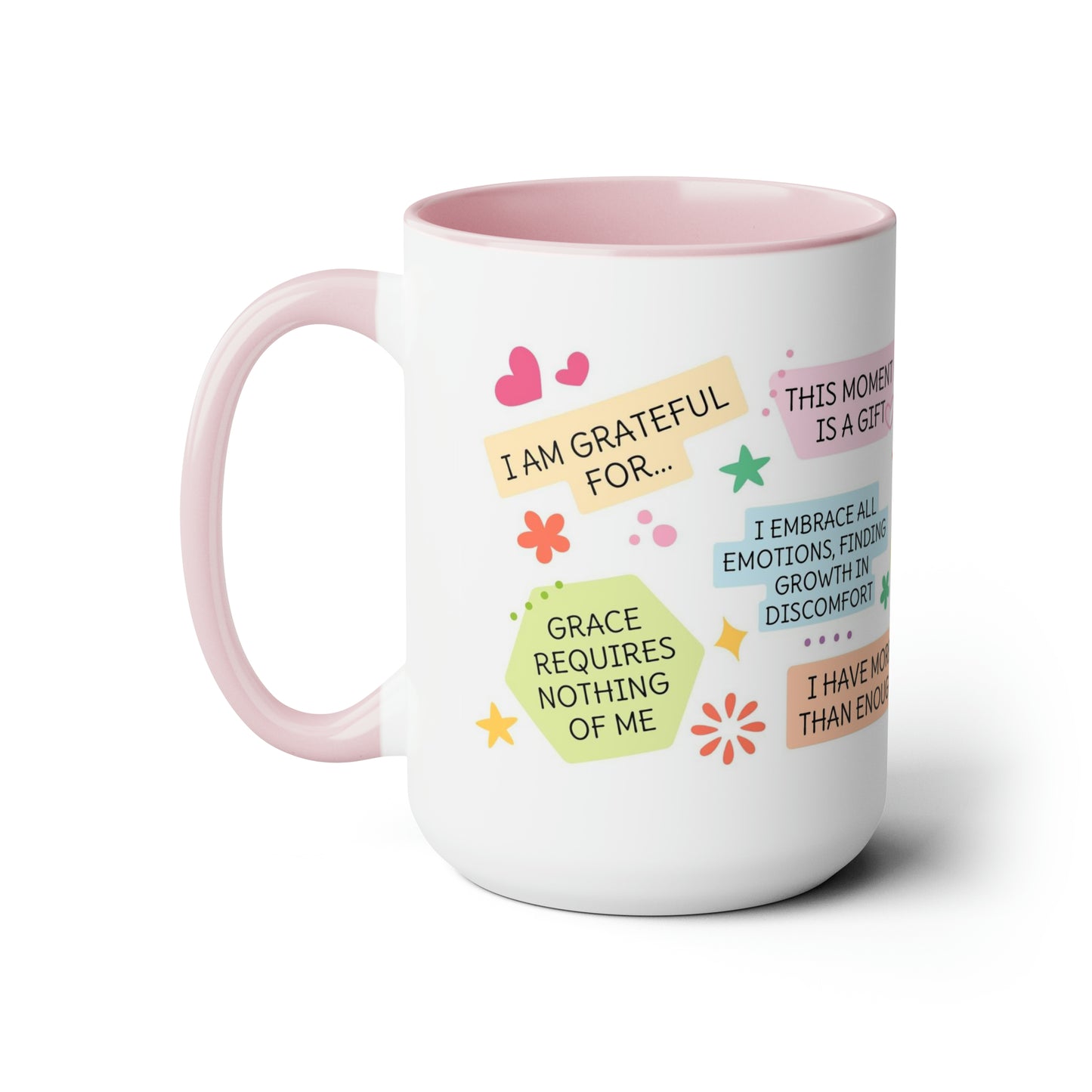 Enneagram 7 Affirmations  Two-Tone Coffee Mugs, 15oz