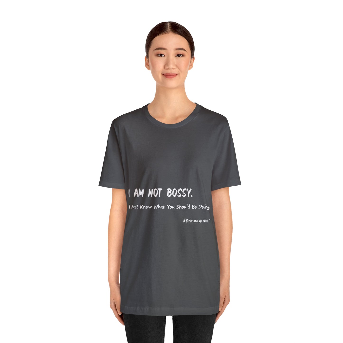 Enneagram Type 1 T-Shirt. I Am Not Bossy. I Just Know What You Should Be Doing. Funny Enneagram T-shirts. Enneagram Gift.